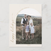 Modern Boho Arch | Foto van Cream in Review Feestdagenkaart (Voorkant)