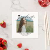 Modern Boho Arch Photo Graduation Party Servet (Insitu)