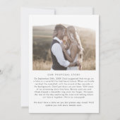 Modern Boho Arch proposal Photo Collage Verloving Aankondiging (Achterkant)