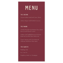 Modern Boho Arch Red Beige Typography Wedding