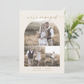 Modern Boho Arch | Verloving voor het verzamelen v Aankondiging (Staand voorkant)