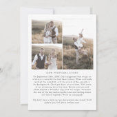 Modern Boho Arch-voorstel Verhaal foto-Verloving Aankondiging (Achterkant)