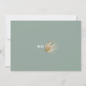 Modern Boho Arched Photo Wedding Save the Date Aankondiging (Achterkant)