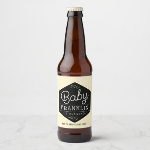 Modern Boho Baby Brewing Beer Labels Bier Etiket