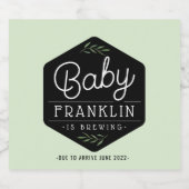 Modern Boho Baby Brewing Beer Labels Bier Etiket (Enkel label)