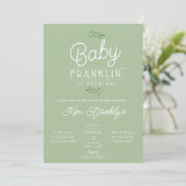 Modern Boho Baby is Baby shower aan het brouwen Kaart (Staand voorkant)