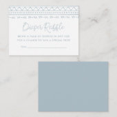 Modern Boho Baby shower Diaper Raffle Informatiekaartje (Voorkant / Achterkant)