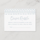 Modern Boho Baby shower Diaper Raffle Informatiekaartje (Voorkant)