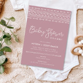 Modern Boho Baby shower | Mauve Kaart