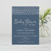 Modern Boho Baby shower per post Kaart (Staand voorkant)