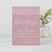 Modern Boho Baby shower per post Kaart (Staand voorkant)