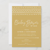 Modern Boho Baby shower per post Kaart (Voorkant)