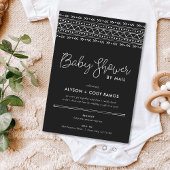 Modern Boho Baby shower per post Kaart