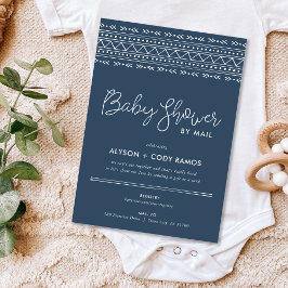 Modern Boho Baby shower per post Kaart