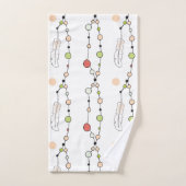 Modern Boho Beads en Feathers Bad Handdoek (Handdoek)