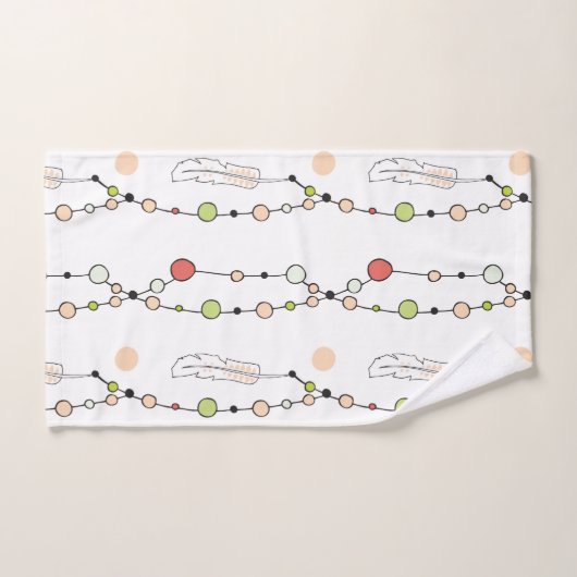 Modern Boho Beads en Feathers Bad Handdoek (Handdoek)