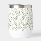 Modern Boho Bloemmotief Sage Crème (Rechts)