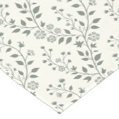Modern Boho Bloemmotief Sage Crème Korte Tafelloper (Hoek)