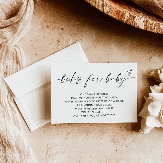 Modern Boho Boeken voor Baby Insteekkaart | Neutra Kaart