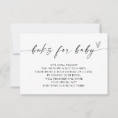 Modern Boho Boeken voor baby kaart | Neutraal (Voorkant)