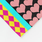 Modern Boho Bohemian Stripes Patroon Ontwerp Fleece Deken (Hoek)