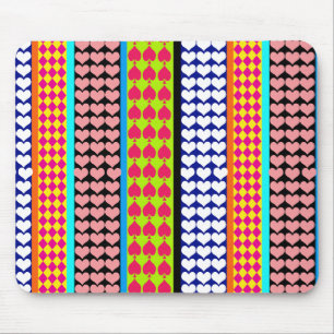 Modern Boho Bohemian Stripes Patroon Ontwerp Muismat