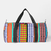 Modern Boho Bohemian Stripes Patroon Ontwerp Plunjezak (Achterkant)