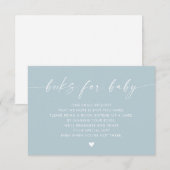 Modern Boho Boks voor Baby Insert, Boy Baby shower Kaart (Voorkant / Achterkant)