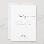 Modern Boho Boog Getrouwd en Helder Dank je wel Feestdagenkaart (Achterkant)