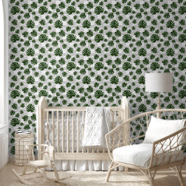 Modern Boho Botanical Leaves Pattern Behang