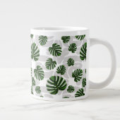 Modern Boho Botanical Leaves Pattern Grote Koffiekop (Rechts)