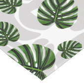 Modern Boho Botanical Leaves Pattern Korte Tafelloper (Hoek)