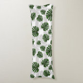 Modern Boho Botanical Leaves Pattern Lichaamskussen (Voorkant Verticaal)