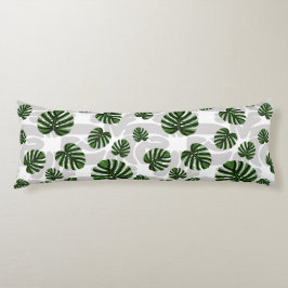 Modern Boho Botanical Leaves Pattern Lichaamskussen