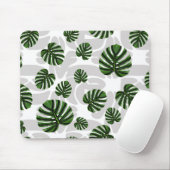 Modern Boho Botanical Leaves Pattern Muismat (Met muis)