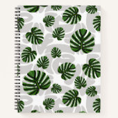 Modern Boho Botanical Leaves Pattern Notitieboek (Voorkant)