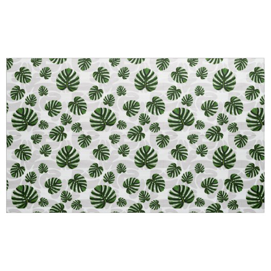 Modern Boho Botanical Leaves Pattern Stof (Yard (91,4 cm))