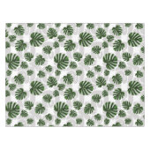 Modern Boho Botanical Leaves Pattern Tafelkleed (Voorkant (Horizontaal))