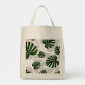 Modern Boho Botanical Leaves Pattern Tote Bag (Achterkant)