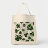 Modern Boho Botanical Leaves Pattern Tote Bag (Voorkant)