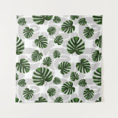 Modern Boho Botanical Leaves Pattern Wandkleed (Voorkant)