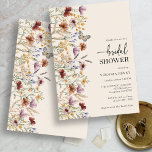 Modern Boho Bridal Shower Kaart<br><div class="desc">Deze stijlvolle en elegante Modern Boho Bridal Shower Invitation biedt prachtige,  met de hand geschilderde waterverf wildbloemen die in een prachtig lijst zijn gerangschikt. Zoek overeenkomende objecten in het Boho Wildflower Vrijgezellenfeest Collectie.</div>