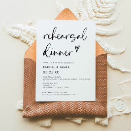 Modern Boho bruiloft repetitie diner Kaart