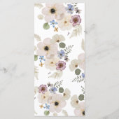 Modern Boho Bruiloftsmenu Menu (Achterkant)