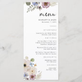 Modern Boho Bruiloftsmenu Menu (Voorkant)