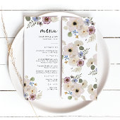 Modern Boho Bruiloftsmenu Menu