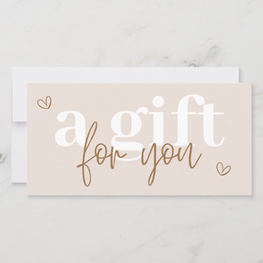 Modern Boho Cadeaubon (Voorkant)