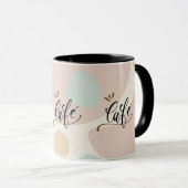 Modern Boho "Café" Mok Chic Handlettered Coffee De (Voorkant rechts)