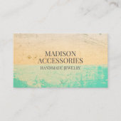 Modern Boho chic Custom Jewelry Designer Business Visitekaartje (Voorkant)