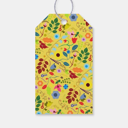 Modern Boho Chic Floral Moederdag Cadeaulabel (Achterkant)